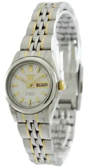 Seiko 5 Automatic Day/Date 21 Jewels Stainless Steel SYMA35K1 30M Ladies Watch