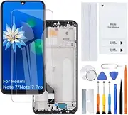 H&LYCYJ Display Screen for Xiaomi Redmi Note 7/Note 7 Pro M1901F7G M1901F7H M1901F7I M1901F7S LCD Screen Replacement Assembly Kit (Black with Frame)