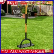 2-in-1 Manual Lawn Aerator Yard Grass Plug Aerator with 16-Spikes Core Aerator