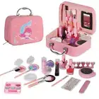 Kids Washable Makeup Girls Toys Pretend Play Toys Cosmetics Make Up Set Box