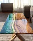 Made To Order Ocean Wave Resin Dining Table Luxury Console Bar Desk Hotel Decors