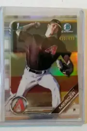 Matt Mercer 2019 Bowman Chrome Refractor #455/499 1st Bowman