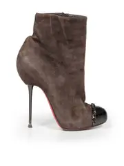 Brown Suede Cap Toe Boots