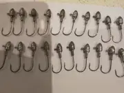 20XJig Heads 1/4ounce Chemically Sharpened Hook 1/0 FishingTackle $11.5freeship