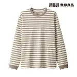 【MUJI 無印良品】男有機棉水洗粗織圓領長袖T恤(共8色)