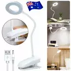 Flexible Kids Reading Lamp Night Light LED USB Clip-on Bedside Table Desk Lamp