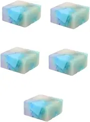 5pcs Organic Soap Essential Oil Iceberg Flame Soap Handmade Body Soap Bars Honey Tea Gentle Cleansing Natural