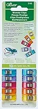 Clover 3185 10-Piece Wonder Clips, Assorted Colors