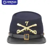 "US Civil War Men's Union 7th Cavalry Officer's Kepi - Authentic Historical Hat"