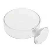 Shrimp Feeder Glass Feeding Dish Aquarium Fish for Tank Reptiles Round Bowl