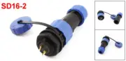 SD16 IP68 16 mm Waterproof Aviation Socket Cable Connector 23 x 80mm AC 500V 30A