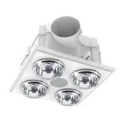 3A Lighting Quattro Bathroom 3 in 1 Heater Exhaust Fan Light