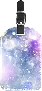 [WOSHJIUK] Luggage Tags,2 Pack Labels Suitcase Tags,Light Snow Watercolor,Luggage Tags Privacy Protection Travel Bag Tag