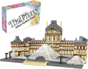 Paris Louvre Museum Building Blocks Micro Set 3377Pcs Famous Educational Toys