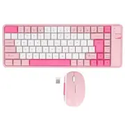 [New] Keyboard and Mouse Combo 84 Key QWERTY Layout 2.4G Wireless and Bluetooth