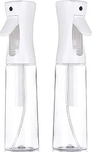 URBEST Continuous Mist Spray Bottle - 2 Pack 10.1OZ Empty Ultra Fine Water Mist Sprayer for Hairstyling, Salons, Cleaning, Plants, Misting & Skin Care