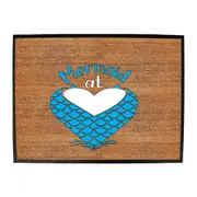 Mermaid At Heart - Funny Novelty Doormat Man Cave Floor mat