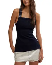 Free People Decked In Shine Top