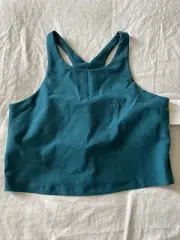 Beyond Yoga Women's Green Yoga Spacedye Focus Cropped Tank Top Size XL $68