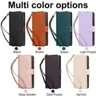 Magnetic Strap Leather Card Wallet Phone Case For Samsung Galaxy Z Fold 6 5 4 3