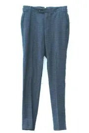 ASOS Green Black Women's Dress Pants Houndstooth Pattern Size 32 011