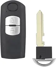 FLJKCT Car Key Shell 2/3 Buttons Smart Remote Key Shell Case,for Mazda CX-3 CX-5 Axela Atenza