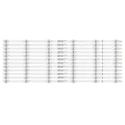 Kit/12pcs LED Backlight Strips For JVC LT-65KC607