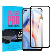 [1 Pack] Oppo Reno4 5G Screen Protector Full Coverage Tempered Glass Screen Protector Guard (Black)