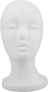 LOORGVEL Women Foam Head Mannequin Model Lightweight Portable Display Rack for Wigs Hats Masks Sturdy Construction for DIY Projects Home Studios Professional Use