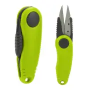 (Yellow)Shrimp Shaped Fishing Line Scissor Fishing Tackle Fold Scissor Fish LS