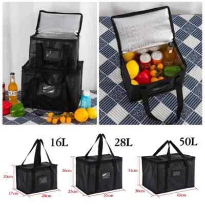 Large Travel Lunch Bag Camping Cooler Box Picnic Bag Drink Ice Insulated Cooler