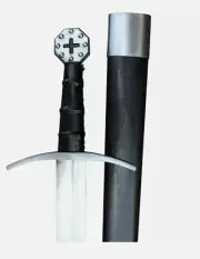 Decorative Medieval Holy Knight Templar Sword with Scabbard