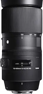 Sigma 4745954 150-600mm f/5-6.3 DG OS Contemporary Optical Lens for Canon, Black