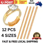 12pcs Ring Size Adjuster Gold Reducer Invisible Guard Resizer Resizing Tool AU