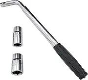 14-20 inch Auto Car SUV Telescoping Lug Wrench Wheel Wrench Universal with Standard CR-V Sockets 17/19, 21/22mm (Lug Wrench)