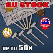 10~50Pcs Wooden Hammer Wood Mallets Small for Seafood Lobster Crackers Lot AJQ