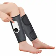 Leg Massager for Circulation with Air Compression Heat Easy to Use Muscle Relaxation 3 Intensities and Modes in Grey