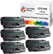 5 Pack Compatible Toner Cartridge Replacement for HP CF214X 14X (17,000 pages) for HP LaserJet Enterprise 700 M712 700 M712dn 700 M712n 700 M712xh 700 M725 700 M725dn 700 M725n 700 M725xh