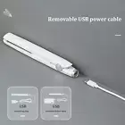 7.48"L Cordless USB Rechargeable 2-in-1 ABS Flat Hair Straightening Curling Iron