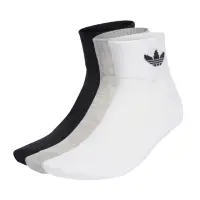 在飛比找momo購物網優惠-【adidas 愛迪達】基本款短襪 三雙 MID ANKLE