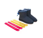UGG EXPRESS® Beyond Blue UGG Boots Sheepskin Wool Mini Back Bow - Navy Blue / AU Ladies 6 / AU Men 4 / EU 37