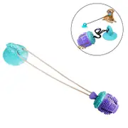 Nevenka Dog Chew Suction Cup Toys Dog Tug of War Toys for Aggressive Chewers-CyanPurple