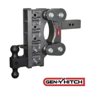 GENY BOSS 21K TorsionFlex 9" Drop Adjustable 2.5" Hitch Dual Ball Pintle 2.4K TW