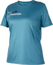 Oneal Slickrock Short Sleeve Ladies Bicycle Jersey, blue, Size XL for Women
