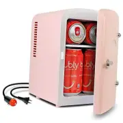 Retro Mini Portable Fridge 4L Compact Refrigerator for Skincare Beauty Makeup
