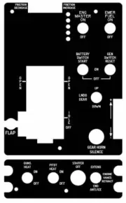 F86 Sabre Custom Plates for Thrustmaster Warthog HOTAS Throttle