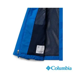 【Columbia 哥倫比亞】童款-Omni-Tech 防水外套-藍色(URB21180BL / 2022年春夏商品)