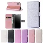 Glitter Leather Flip Wallet Phone Case For Samsung A51 A71 A52 A21 A20E A32 A12