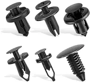 Auto Dynasty 200 Pcs Bumper Clips Nylon Rivets Car Clips Fasteners Kit Pin Rivets Set Door Trim Panel Fender Clips Fit for Ford GM Toyota