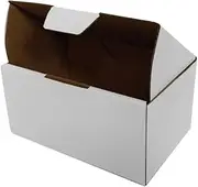 OZPACK Die Cut Cardboard Boxes (100pcs/150 x 100 x 100mm) – Gift, Packaging, Shipping Storage and Retail Boxes – Strong, Lightweight – WHITE